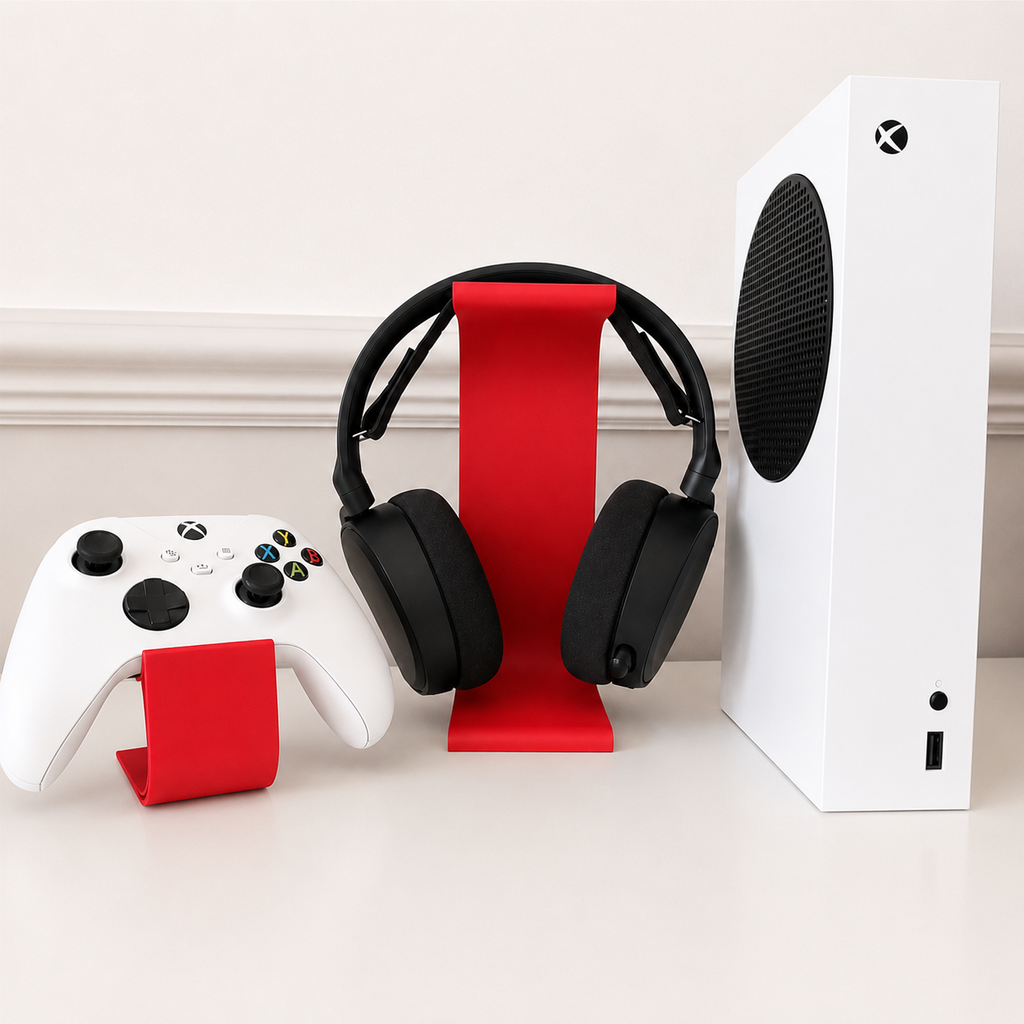 Minimalist 3D Printed Headset Stand – Gaming & Desk Headphone Holder