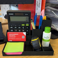 Minimalist 3D Printed Desk Organiser – Office Storage & Stationery Holder