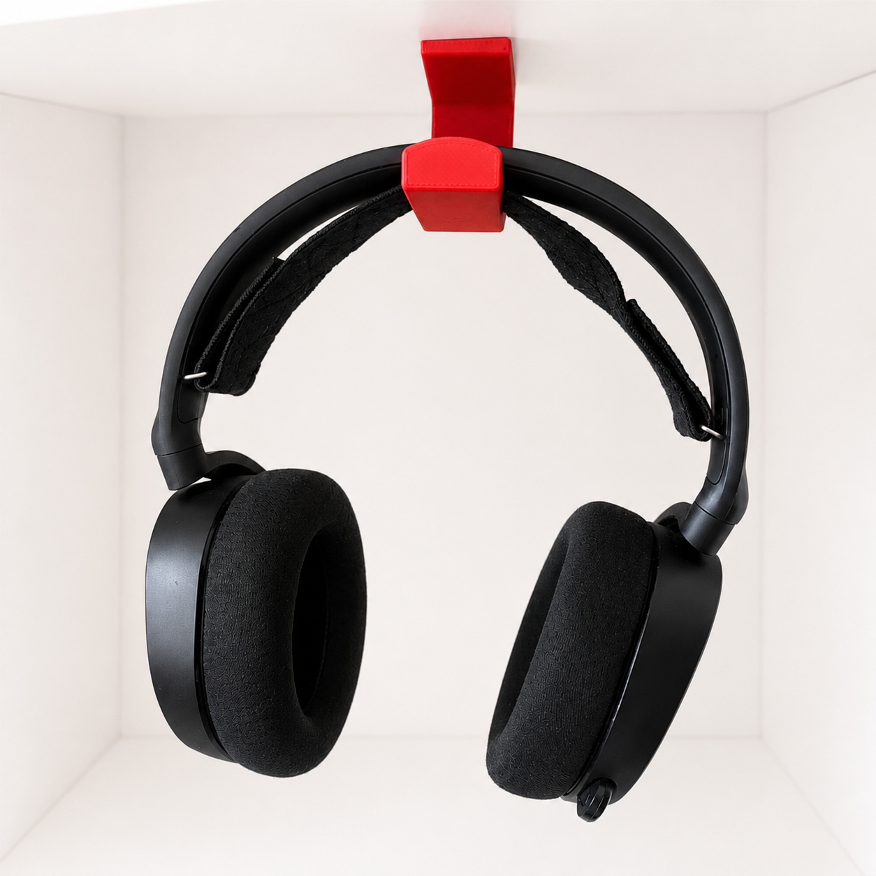 No-Drill Under Desk Headphone Hook with 3M VHB Adhesive & Alcohol Prep Pad
