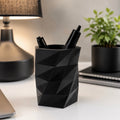 Minimalist Geometric 3D Printed Pen Holder – Modern Desk Pencil & Stationery Organiser