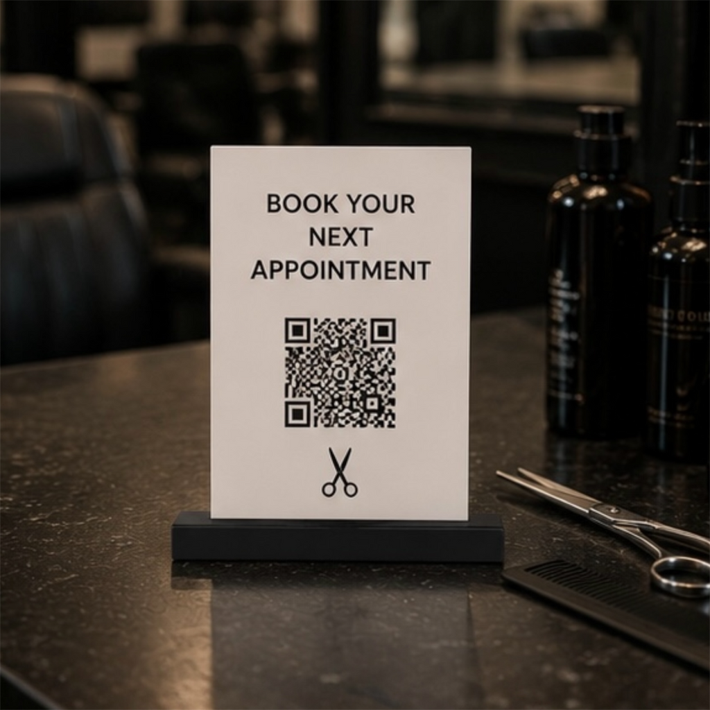 Product Title  3D Printed Tabletop Display Stand | Small | Standard | Large | XL | QR Codes, Menus, Signs & Table Numbers