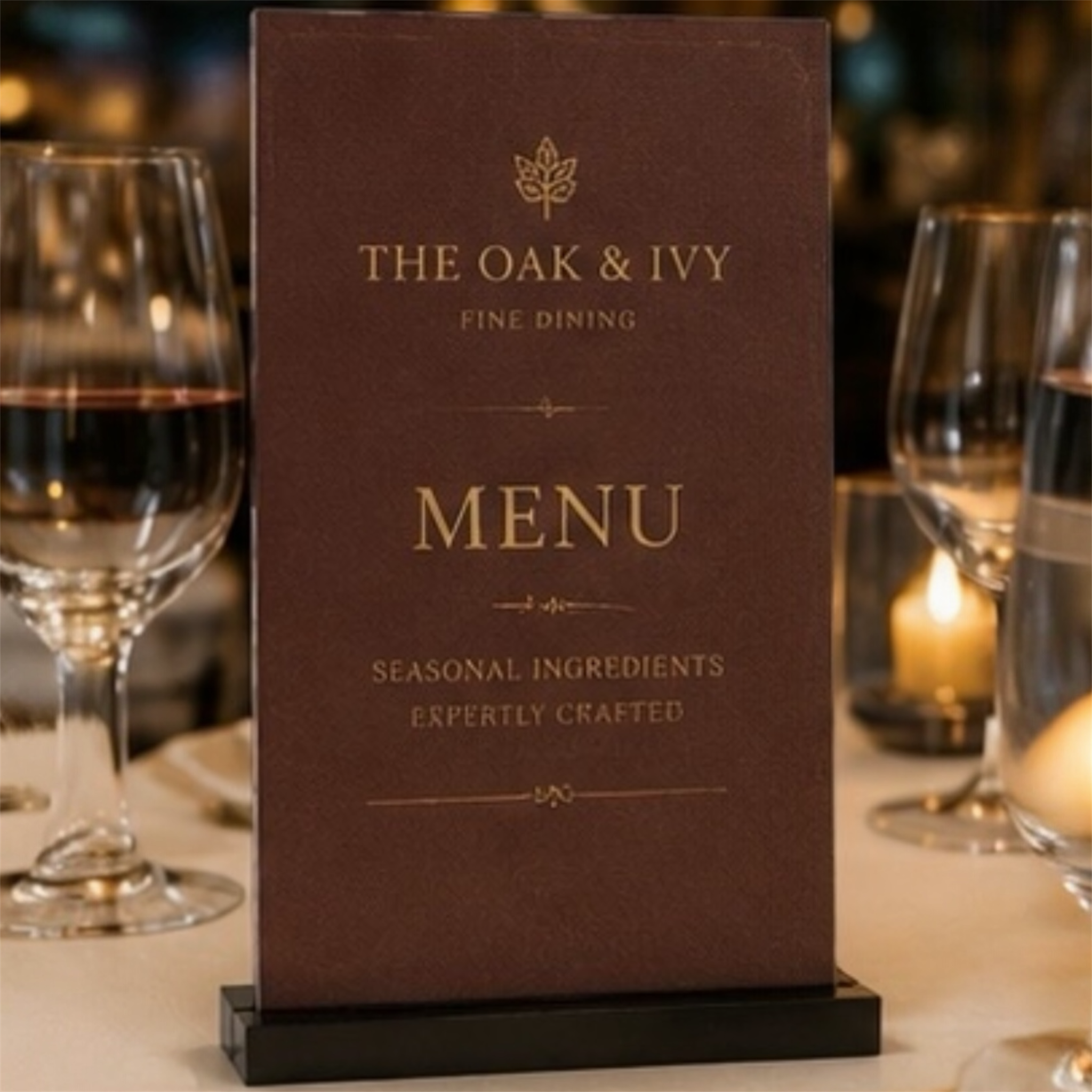 Product Title  3D Printed Tabletop Display Stand | Small | Standard | Large | XL | QR Codes, Menus, Signs & Table Numbers
