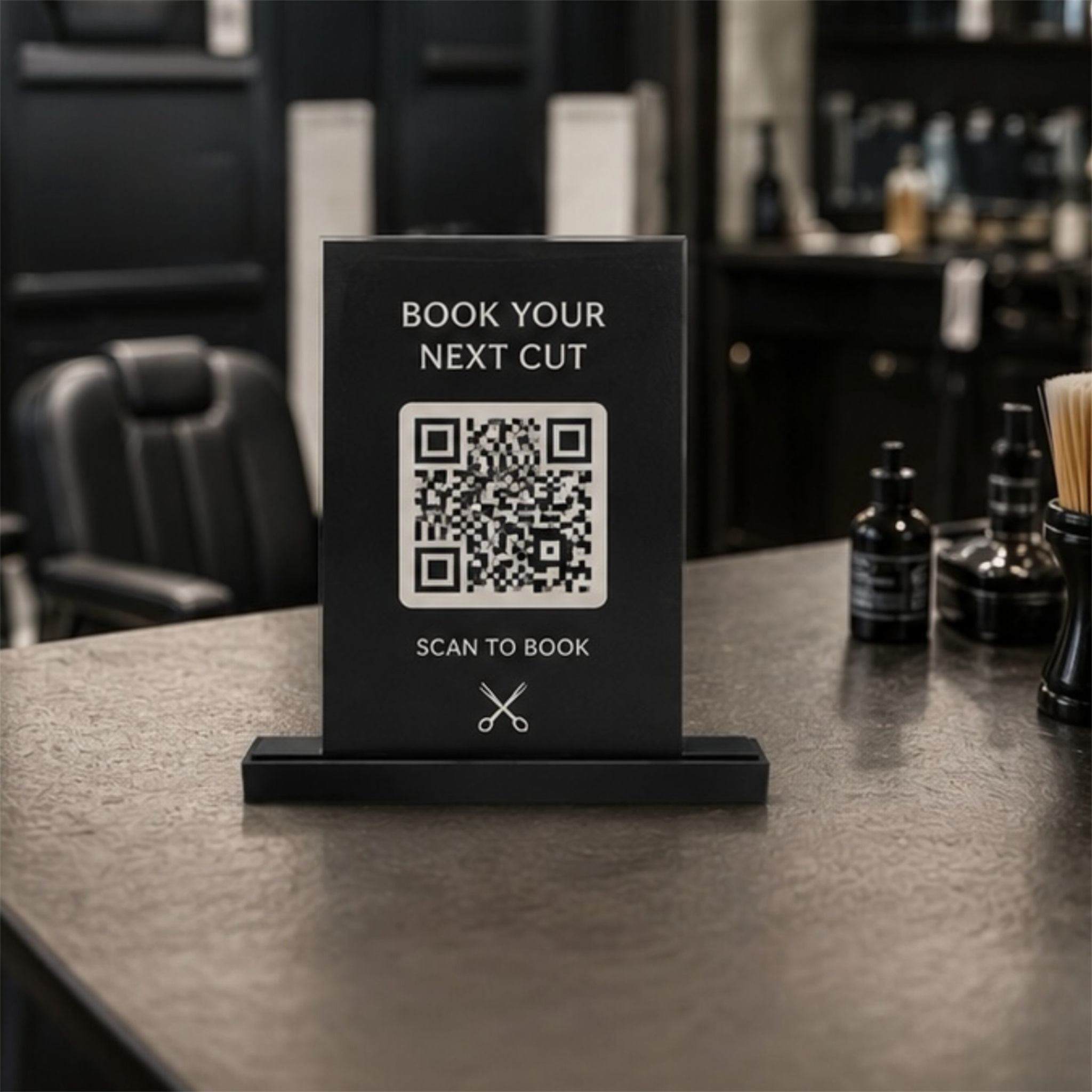 Product Title  3D Printed Tabletop Display Stand | Small | Standard | Large | XL | QR Codes, Menus, Signs & Table Numbers