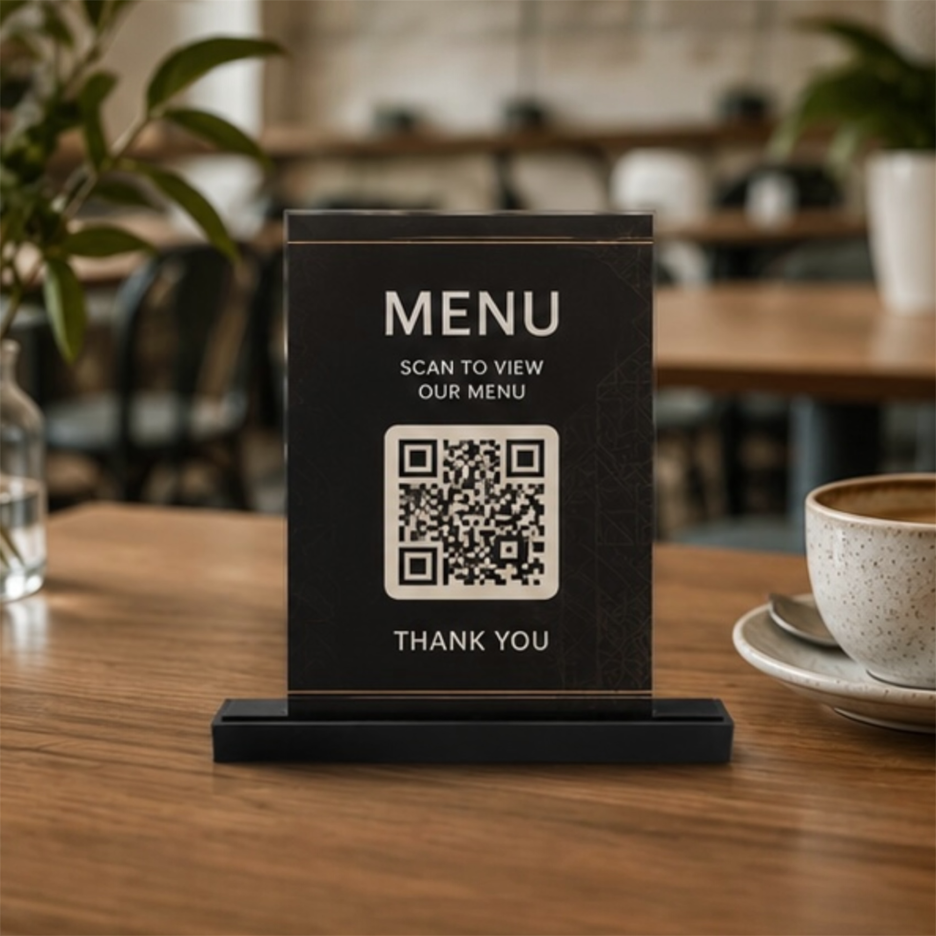 Product Title  3D Printed Tabletop Display Stand | Small | Standard | Large | XL | QR Codes, Menus, Signs & Table Numbers