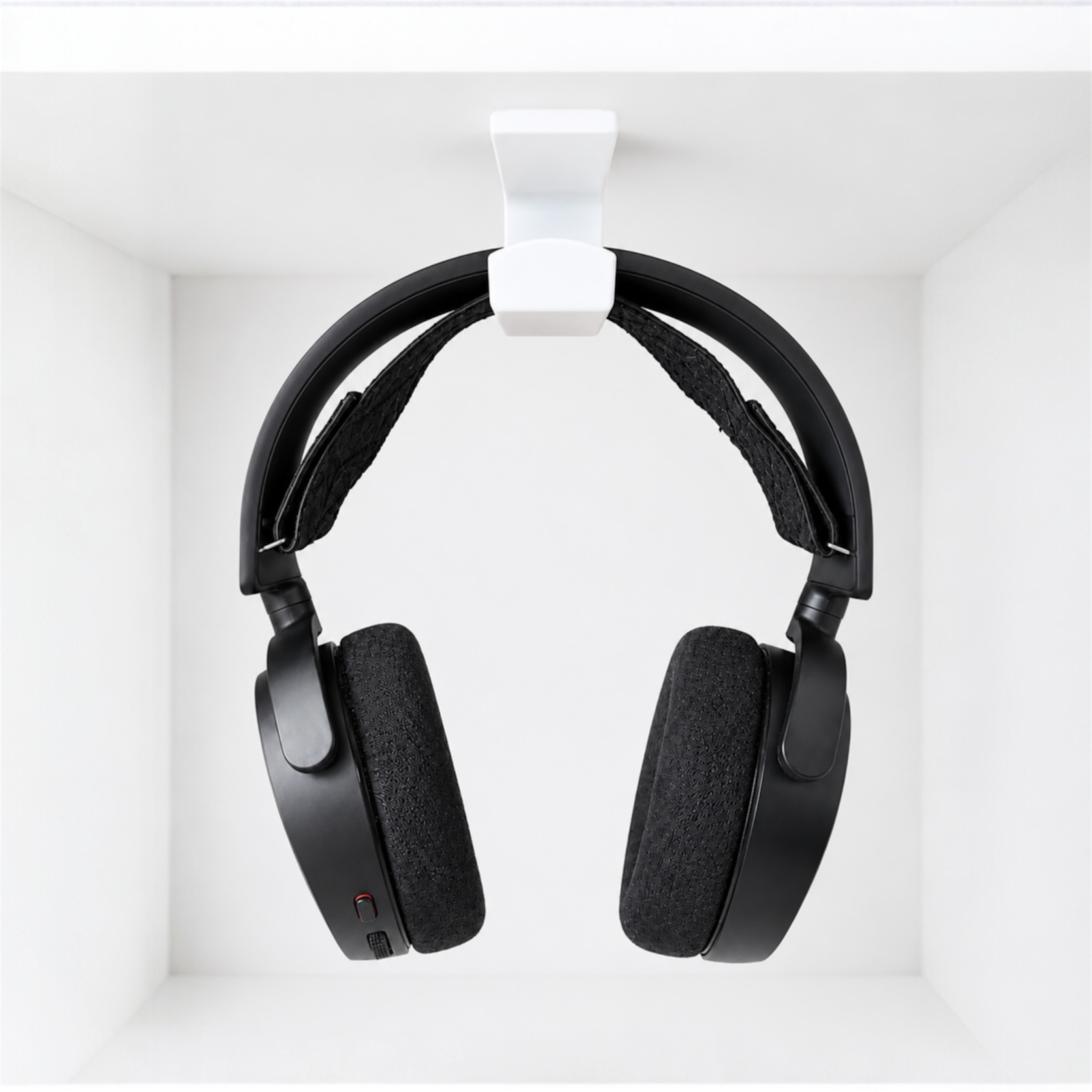 No-Drill Under Desk Headphone Hook with 3M VHB Adhesive & Alcohol Prep Pad