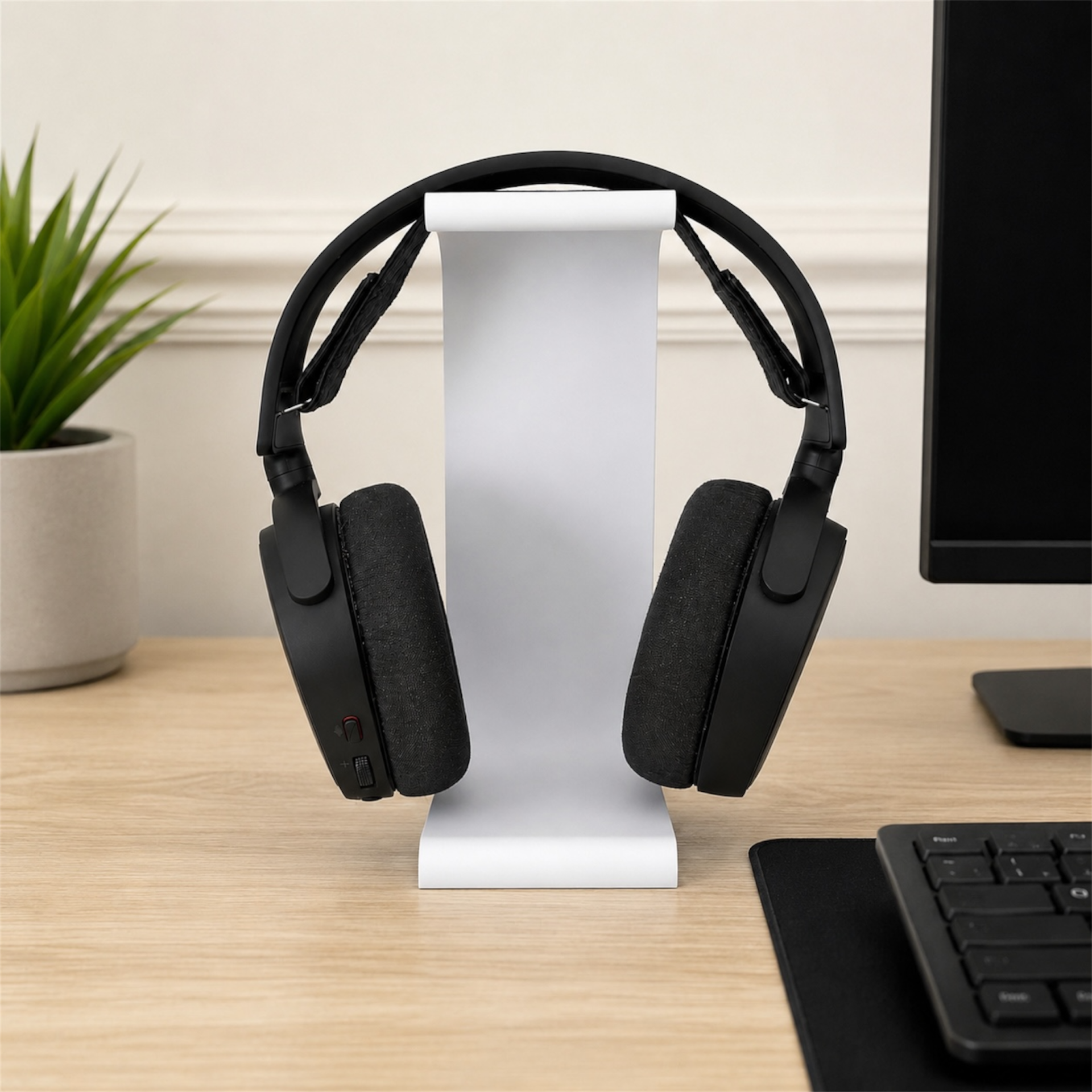 Minimalist 3D Printed Headset Stand – Gaming & Desk Headphone Holder