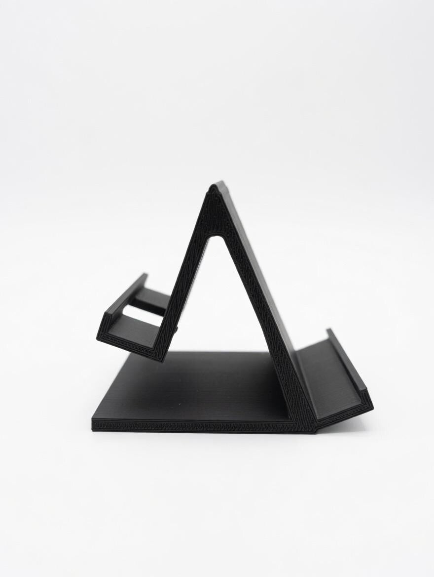 Minimalist 3D Printed Phone Stand – Desk & Bedside Mobile Holder